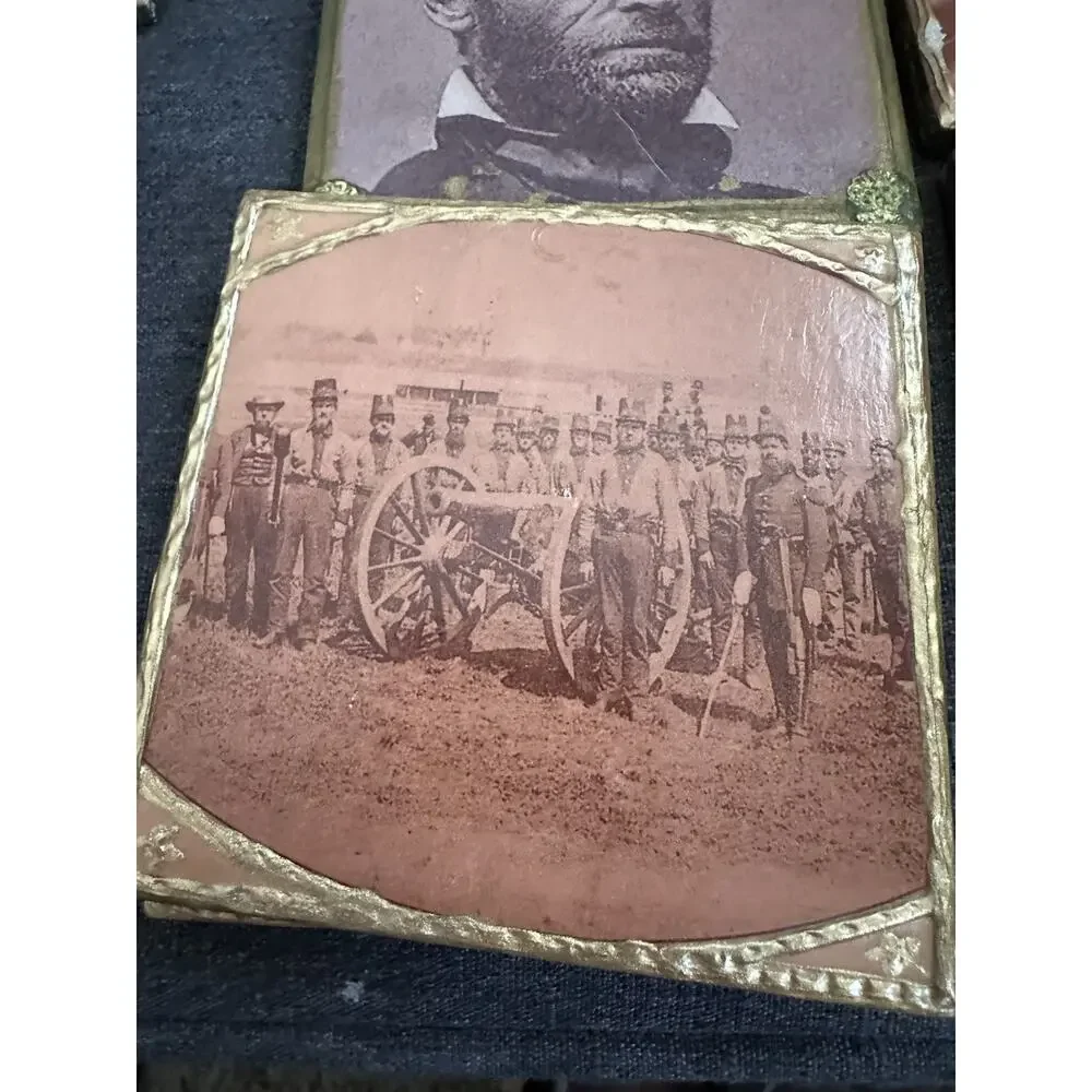 22 Handmade Civil War Photo Tile Wall Plaques Generals Soldiers Camps Reproducti